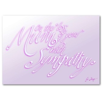 Sympathie pour votre maman