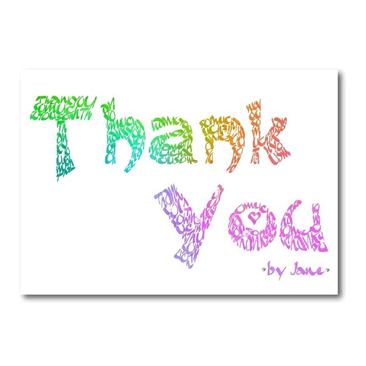 Thank You - Rainbow Card