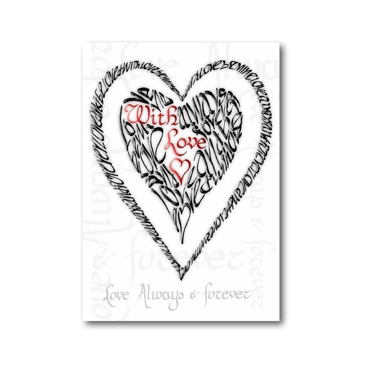 Valentijn met liefde - rood en zwart