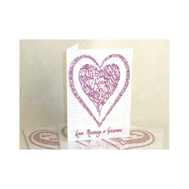 Valentine avec amour - rose