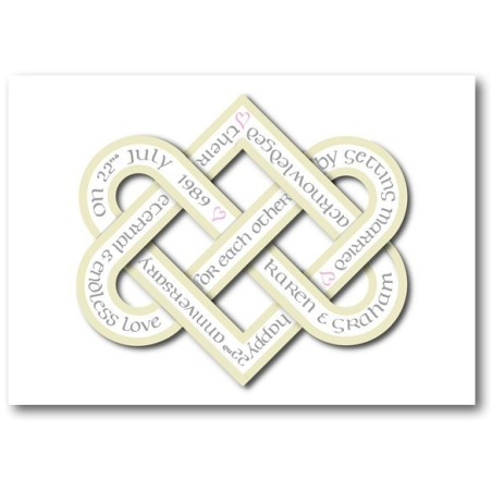 Tarjeta de aniversario de boda - personalizada