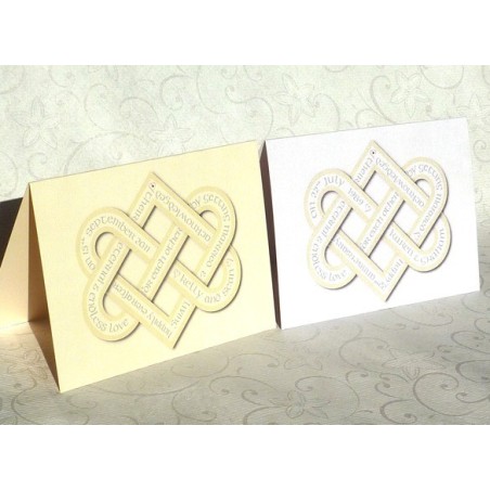 Bröllopsdag Love Knot Card by Calligraphy Arts