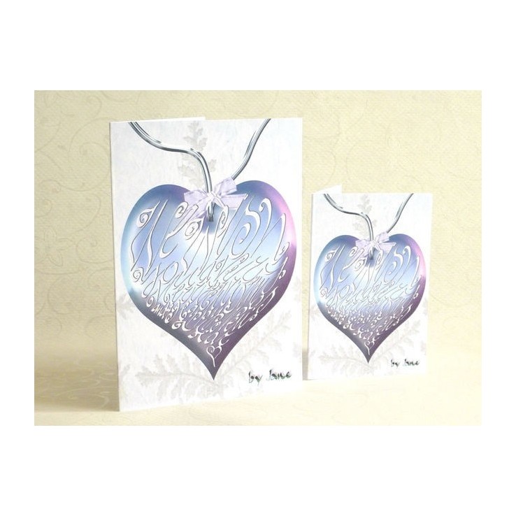 Pallina di Natale - carta di calligrafia