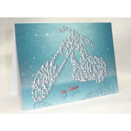 Tarjeta de Navidad Chopper