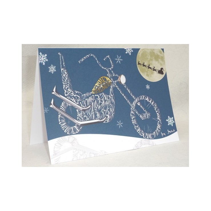 Old School Chopper Christmas Card