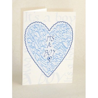 New baby boy card by Calligraphy Arts 2