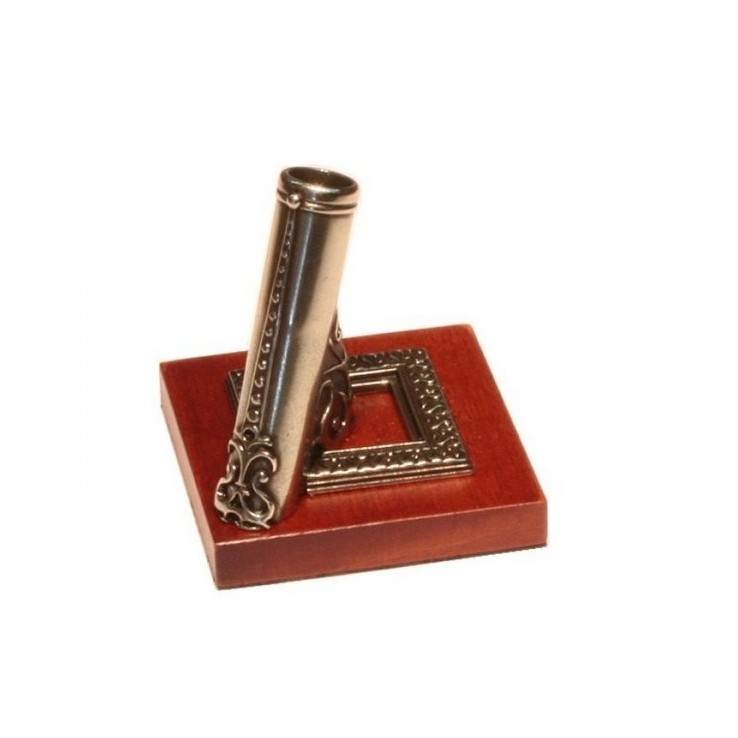 Alpaca Pen Holder with Wooden Base