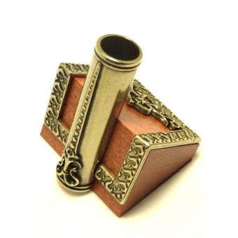 La madera y el sostenedor de la pluma de alpaca 2