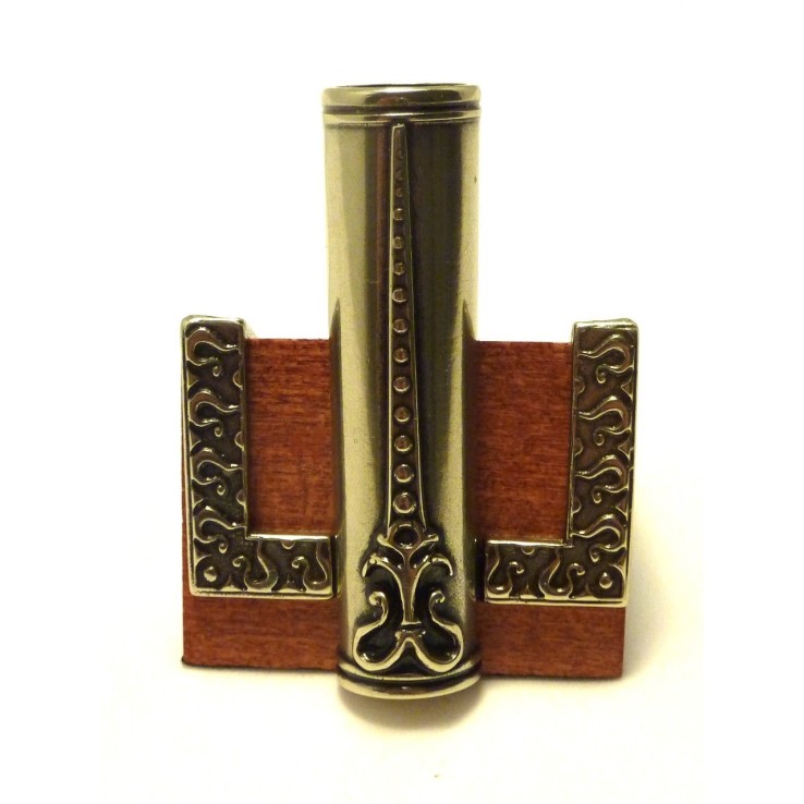 Trä och alpackapennhållare