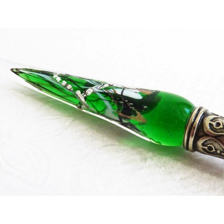 Silberblatt-Glasstift mit Glasfeder