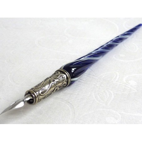 Glas Kalligraphie Stift und Tinte - verdrehten glas