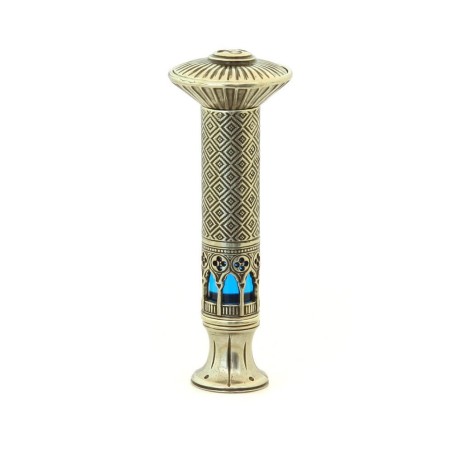 Bortoletti Ducale wax seal stamp handle in bronze and Murano glass