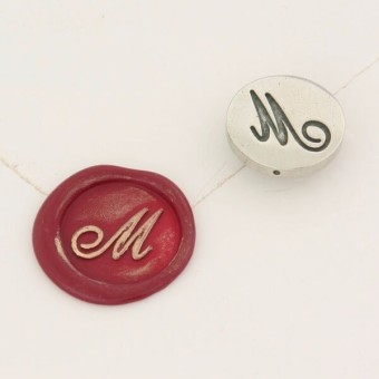 Bortoletti cursive letter wax seal stamps A to Z