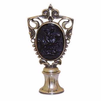 Saint George cameo voks forsegling sæt 2