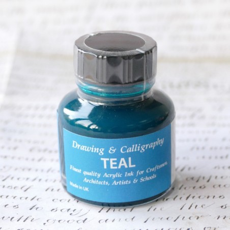 Inchiostro acrilico - blu verde acqua