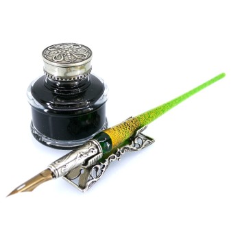 Groene Bortoletti Lando glazen pen set 2