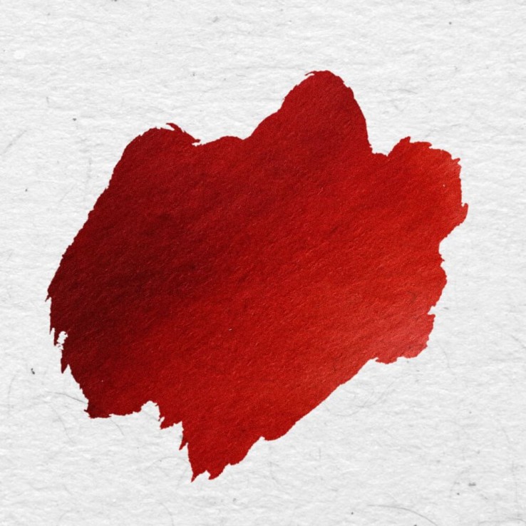 Tinta roja de la tinta de la caligrafía Casanova Swatch