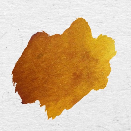 Amber Leonardo Kalligrafie Inktkleur Swatch met Warm Golden Brown Tone