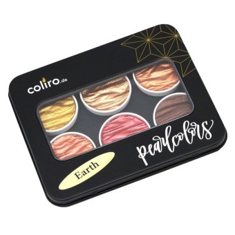 Coliro "Earth" Pearlcolor set en caja de metal