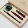 Bortoletti Todaro Wooden Pen og Wax Seal Set Håndlavet i Italien