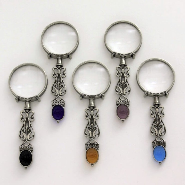 Bortoletti Loupe de Dandalo avec verre optique et camée