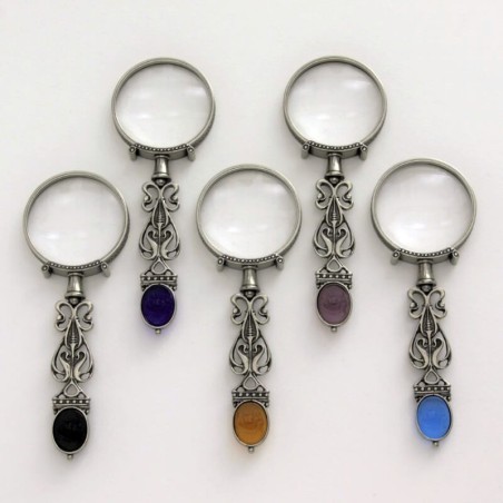 Bortoletti Loupe de Dandalo avec verre optique et camée