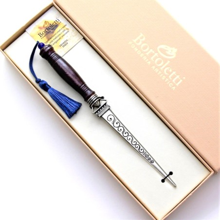 Bortoletti Baldi wooden letter opener with bronze detail