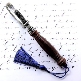 Bortoletti Baldi wooden magnifying glass with bronze detail 2