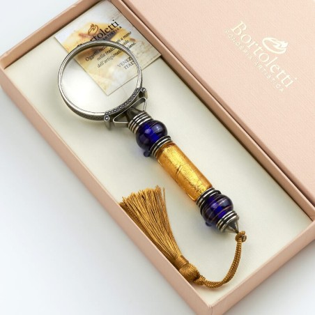 Bortoletti Casanova-Lupe mit Goldblatt-Murano-Perle