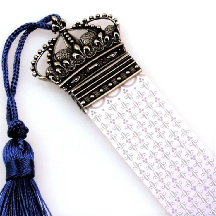 Bortoletti Fleur-de-Lis Crown Bookmark Närbild