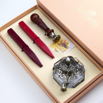 Bortoletti RIALTO WAX Tætning Stempel sæt med træhåndtag