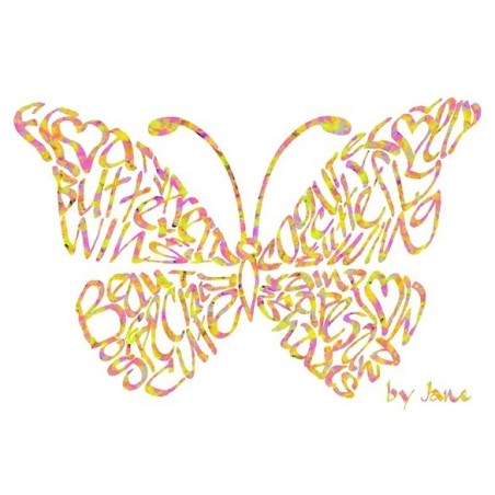 Konfetti Perhonen Kortti