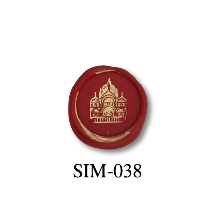 Bortoletti St. Marks Basilika Venedig 22 mm Wachssiegelstempel