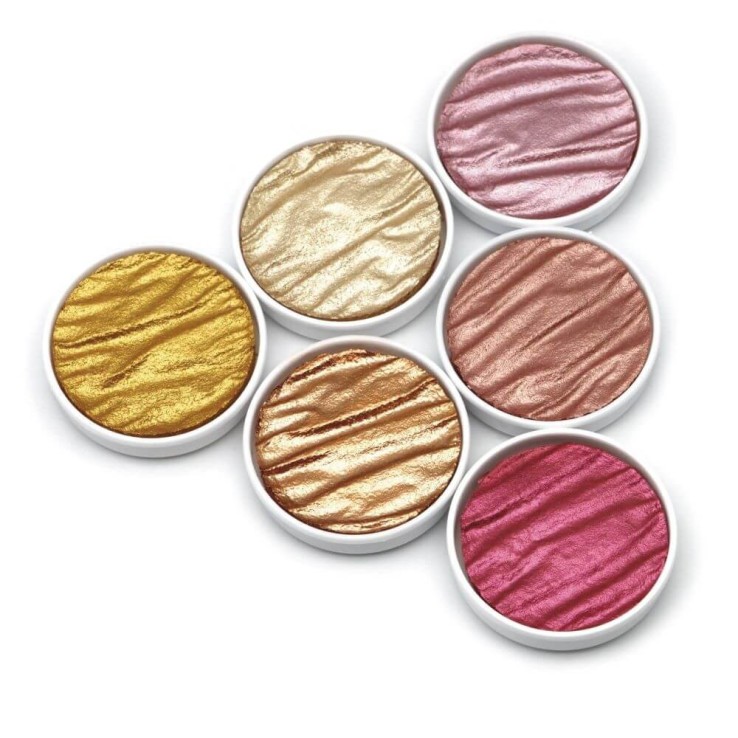 Coliro "Vintage" Pearlcolor Set viser alle seks Pearlcolors ud af boksen