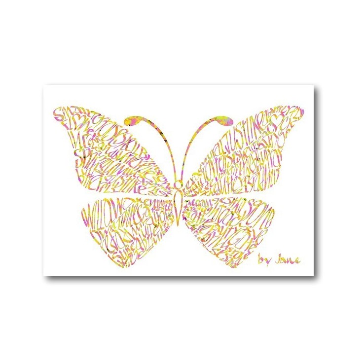 Konfetti Schmetterlings-Karte