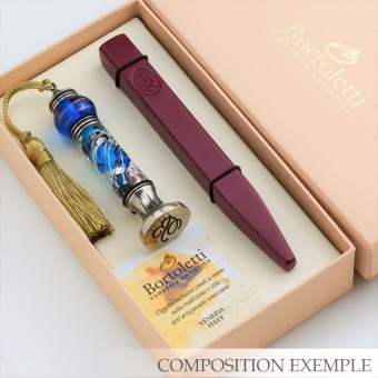 Black Martini Murano Glass Wax Seal By Bortoletti 2