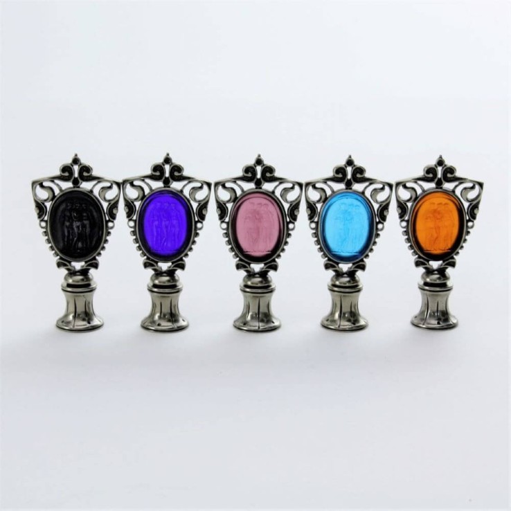 Bortoletti Sello de cera de bronce decorativo con tres gracias - cinco colores