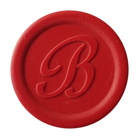Sigillo di cera rossa leggera decorativa creata con Bortoletti cera da sigillo