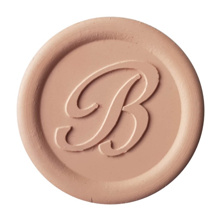 Romantic blush rose wax seal created with Bortoletti sealing wax