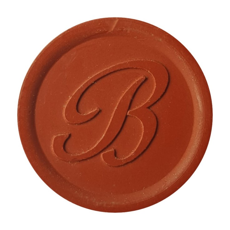 Rustieke Sienna Red Wax Seal gemaakt met Bortoletti afdichtingswas