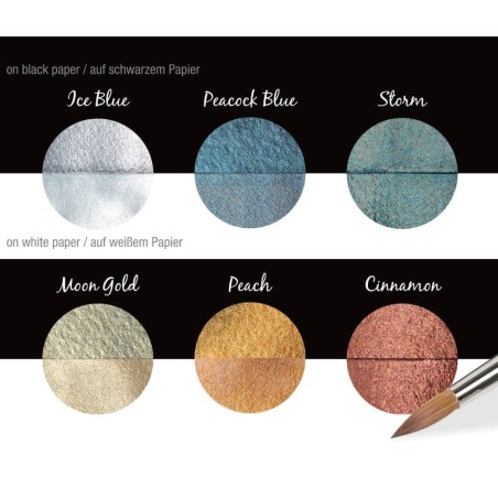 Coliro "Aquarius" pearlcolor palette swatch chart