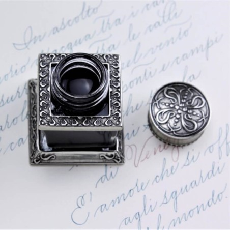 Bortoletti Cal45 inkwell filled with Cagliostro black Hamburg ink
