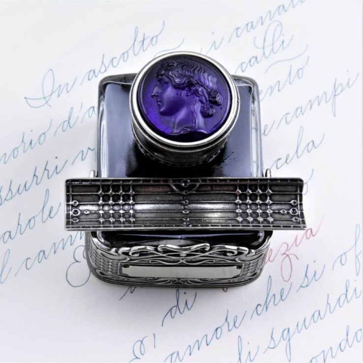 Bortoletti Vivaldi Inkwell avec repose-stylo intégré