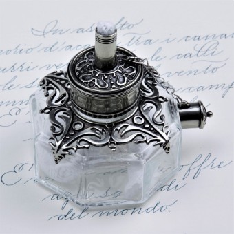 Bortoletti ornate sealing wax heater octagonal alcohol burner