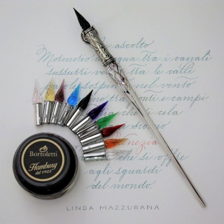 Bortoletti Penna di scrittura Contarini per elegante calligrafia