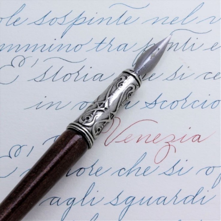 Bortoletti Guardi Desk Pen Set Met Bronze Detail