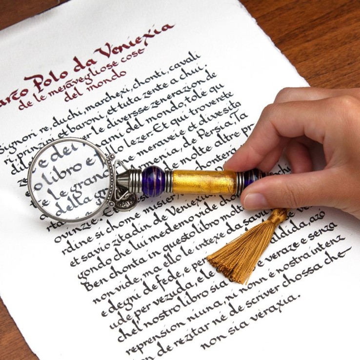 Bortoletti Casanova Loupe Luge sélectionné par Calligraphy Arts Royaume-Uni