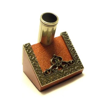 Bortoletti Moro Wooden Pen Holder med bronsdetaljer 2