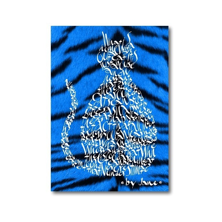 Elektrische blauwe tijgerkat