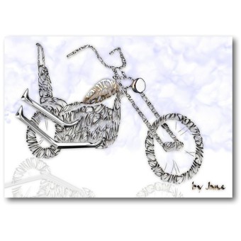 "Old skool" motorcykel